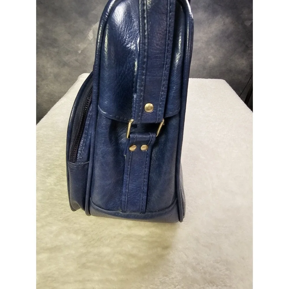 Vintage 1970s Samsonite Cordoba II Carry‎ On Blue Shoulder Bag Tote Weekender